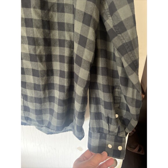 Armani Exchange Men's Plaid Flannel Long Sleeve Button Down Shirt Sz XXL/TTG - Picture 3 of 11